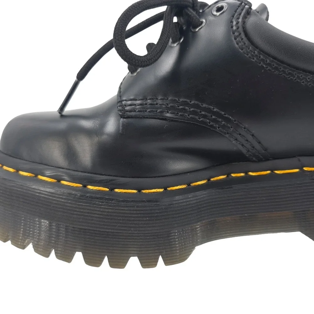 Free People M5/W6 Black Dr. Martens 8053‎ Quad Oxford Platform Loafers